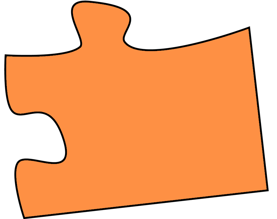 orange puzzle piece
