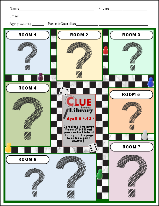 Blank CLUE board example
