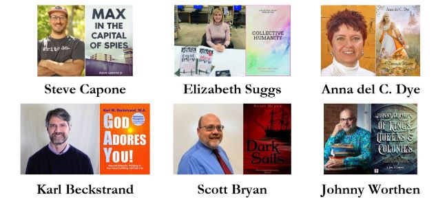 Author Photos and book covers for participating authors