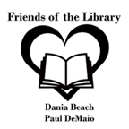 Logo of the Friends of the Dania Beach Paul DeMaio Library