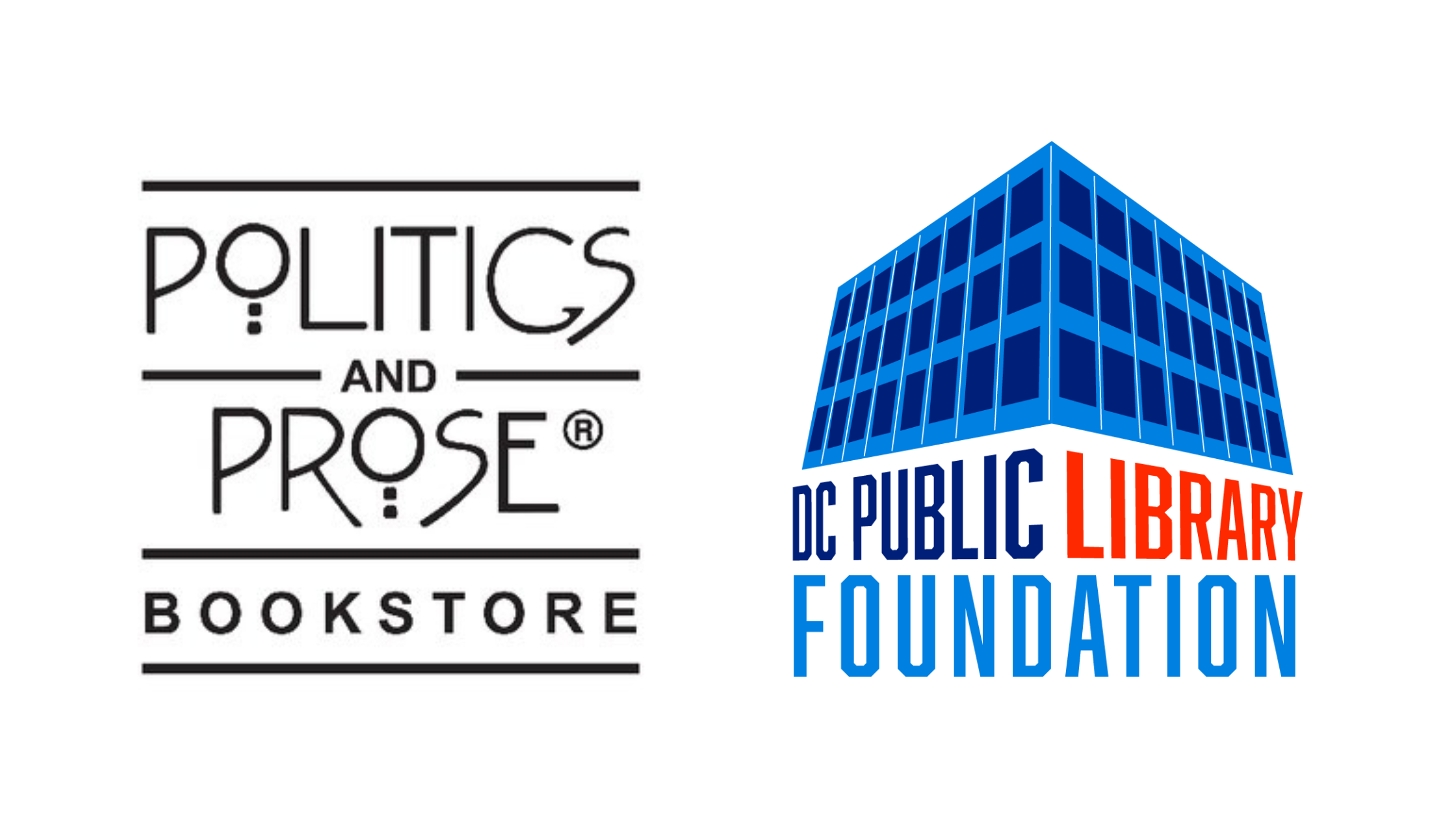Politics and Prose and DC Public Library Foundation logos