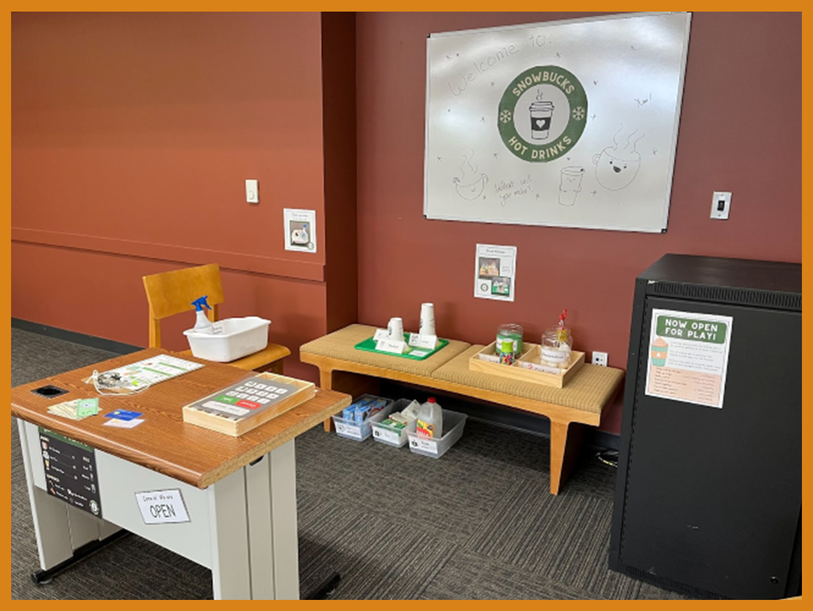 Snowbucks at Orange Branch Library
