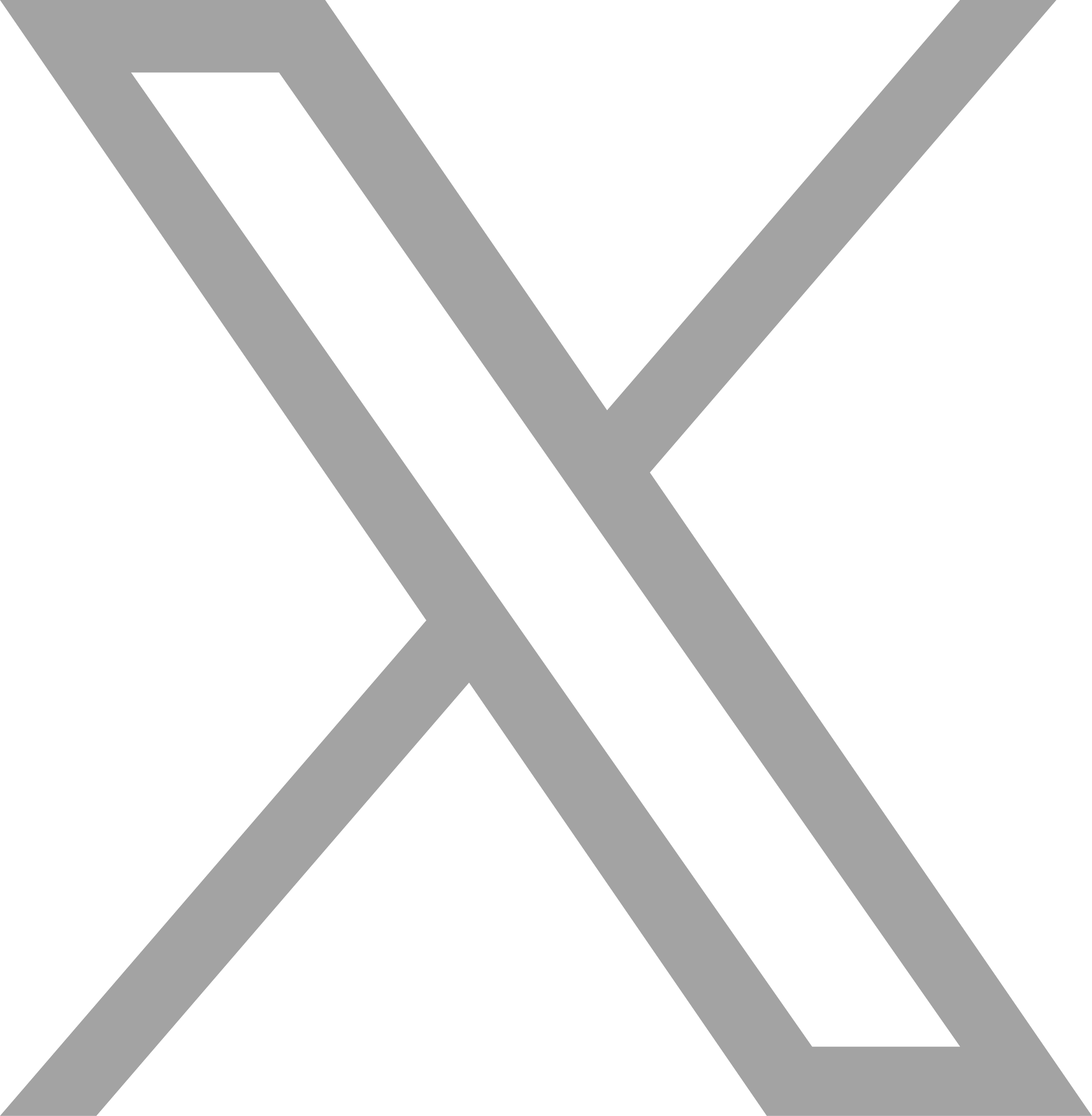 X logo in gray