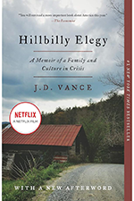 Cover of Hillbilly Elegy: A Memoir of a Family and Culture in Crisis by J.D. Vance