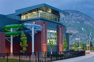 The exterior of the Provo City Rec Center