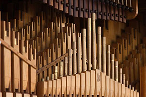 A large pipe organ