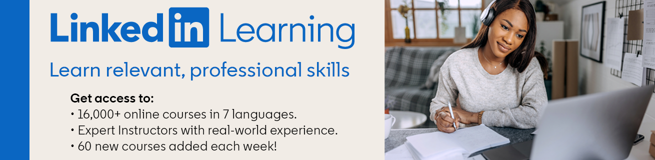Promotional LinkedIn Learning banner