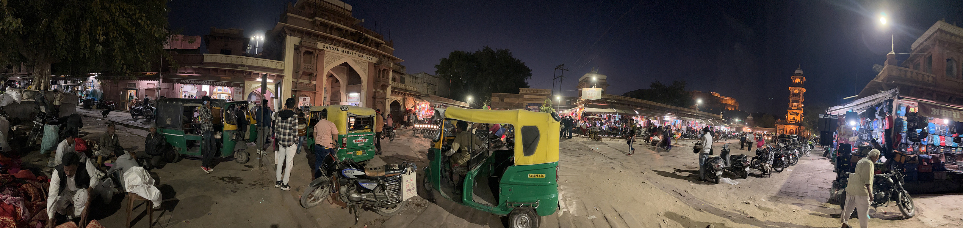 Jodhpur India Marketplace in the evening