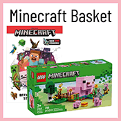 Minecraft Basket - One of the six elementary school Grand Prizes for the 2025 Summer Reading Fun