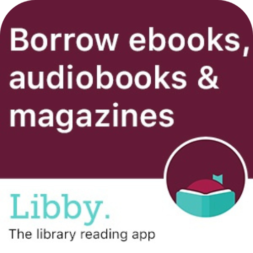 Overdrive/Libby logo ebooks, audiobooks and magazines