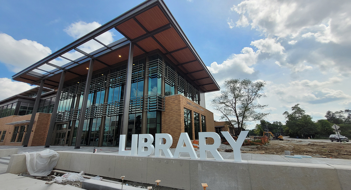 Main Library sign