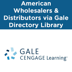 American Wholesalers and Distributors Directory via Gale Directory Library